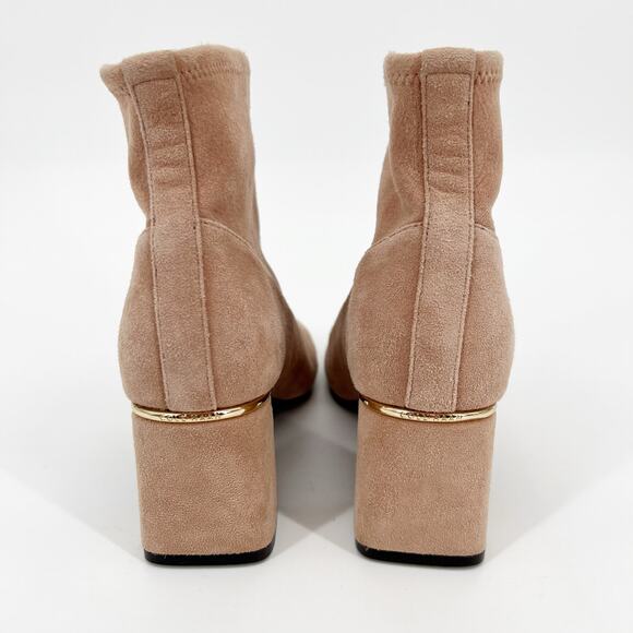 Cole Haan Laree Stretch Bootie Womens 7B Mocha Mousse Suede Leather Sock Boot - Picture 4 of 12